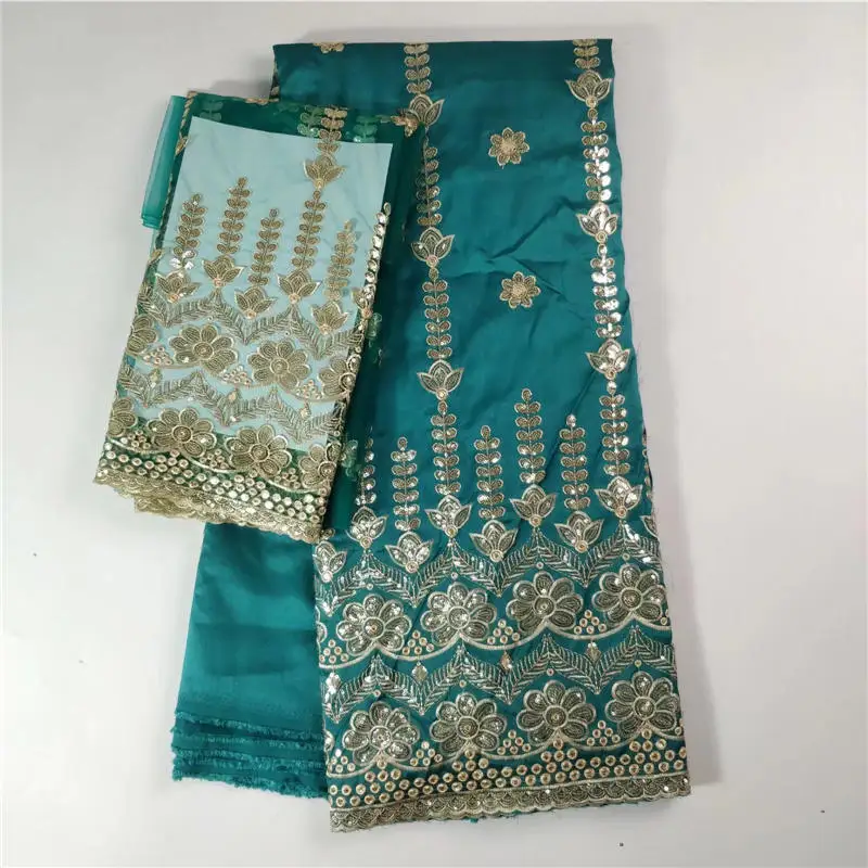 2018 High Quality Sequined Embrodiered George Lace Fabric India Pink Women Wedding Sequins Fabrics Flower Guipure Materia | Дом и сад