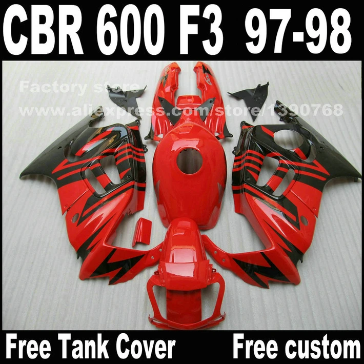 Высококачественные запчасти для мотоциклов HONDA CBR 600 F3 Обтекатели 1997 1998 CBR600 97 98
