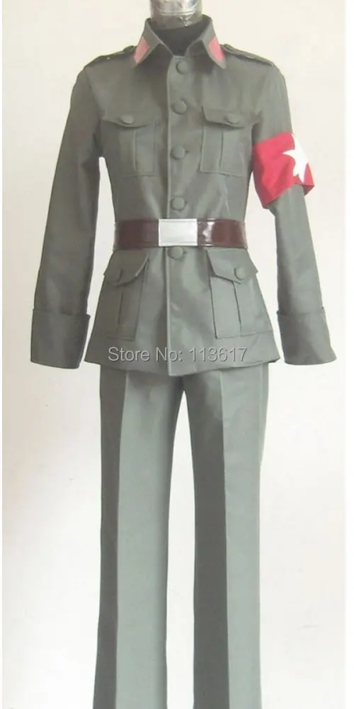 Униформа Axis Powers Hetalia China Cosplay Костюм синий-сделано | Тематическая одежда и униформа