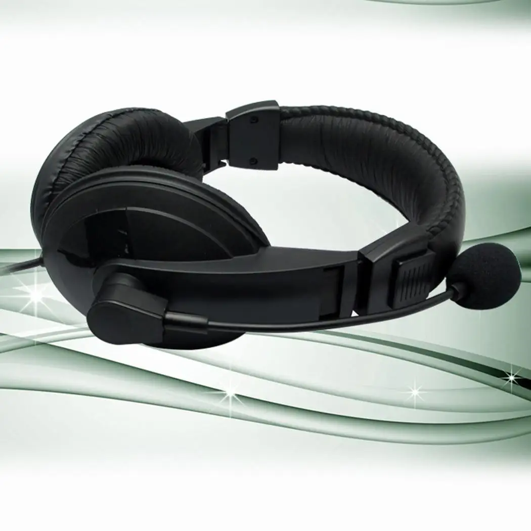 Проводные компьютерные игровые с микрофоном Стерео 32 Ом над ушами ПВХ наушники 20