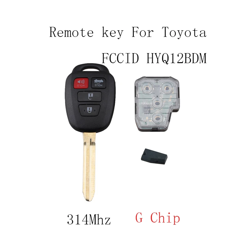 Горбин 4BT 314 Мгц дистанционный Автомобильный ключ для Toyota Camry 2012 2013 2014 2015 2016 2017 HYQ12BDM