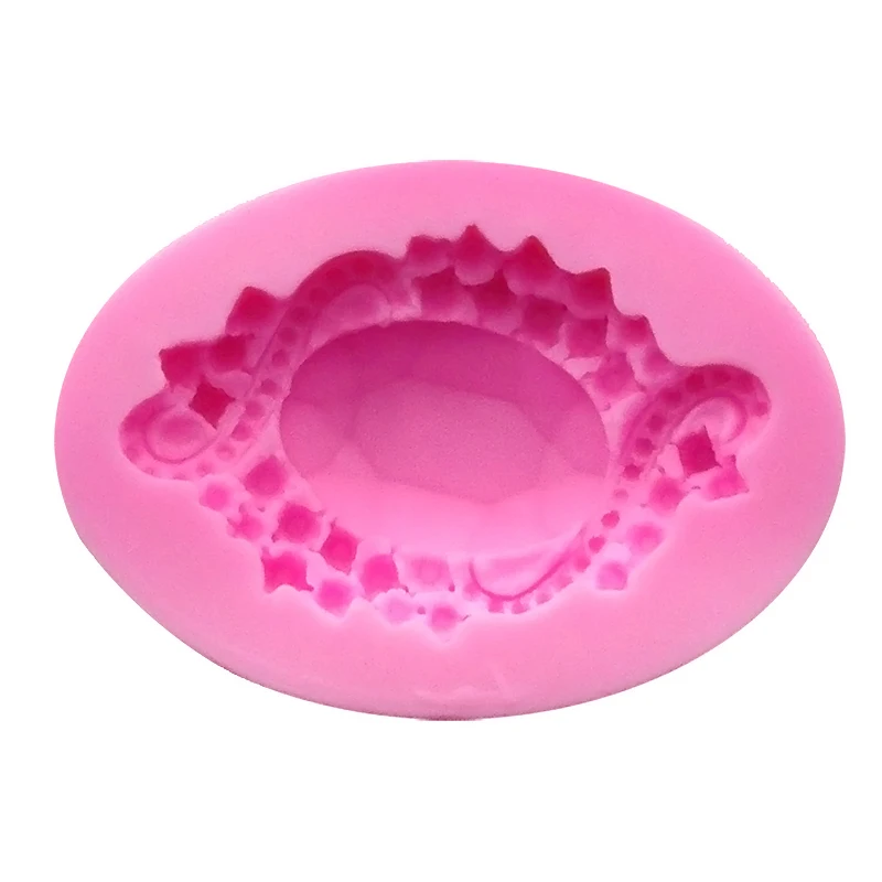 Виниловая силиконовая форма в форме зеркала для помадки вечерние глиняные торты