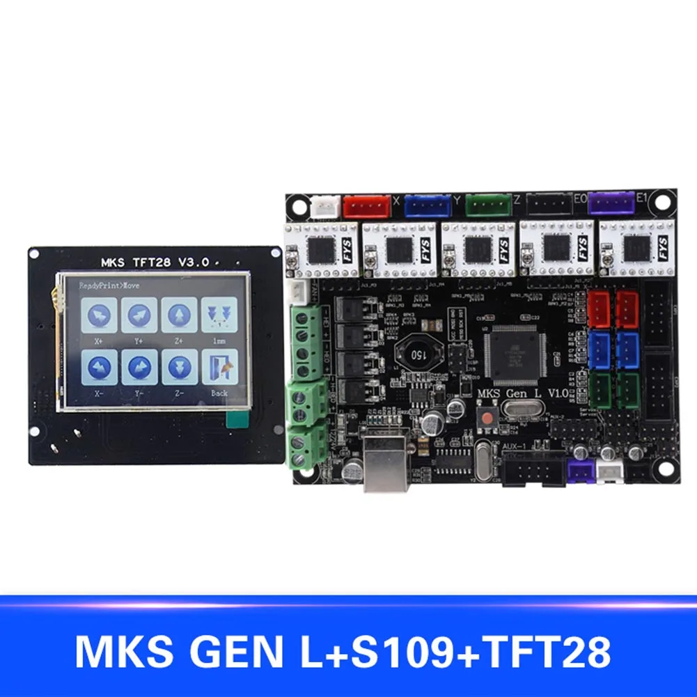 

New For MKS GEN L Compatible with TFT28 LCD Intelligent Display Support S109 Motor Driver 3D Print Kits DOM668