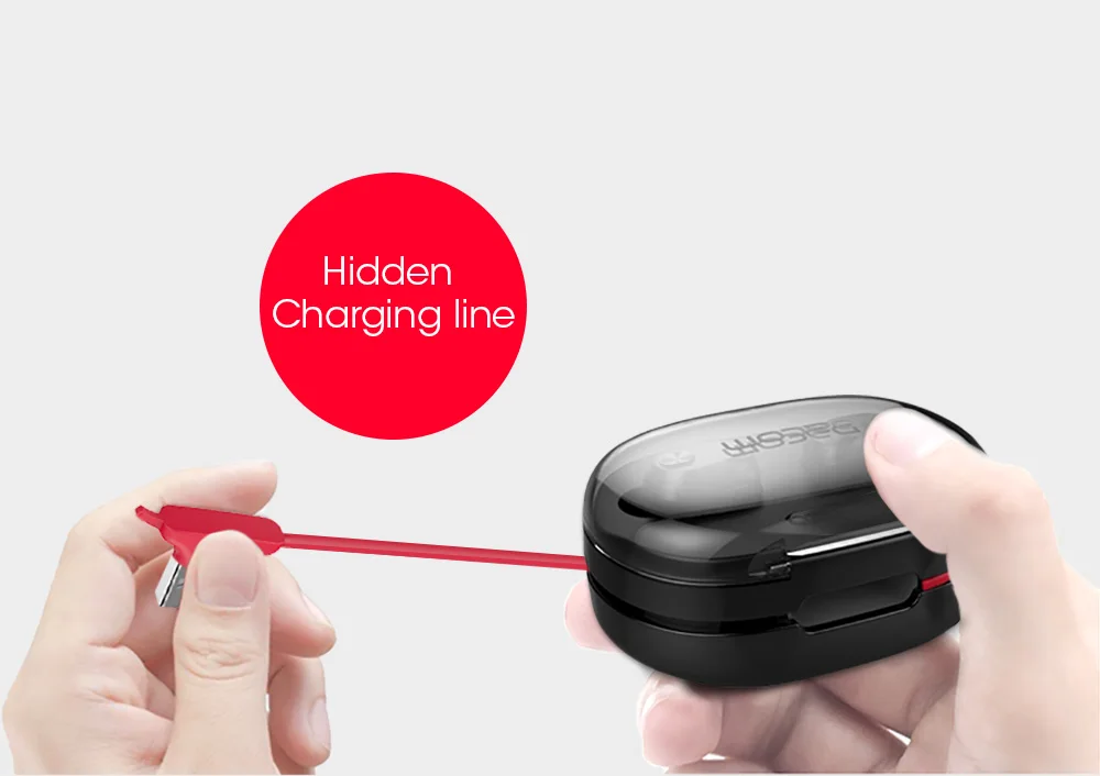 Dacom K6H TWS True Mini Twins Bluetooth наушники беспроводные стереогарнитура с 1100 мАч
