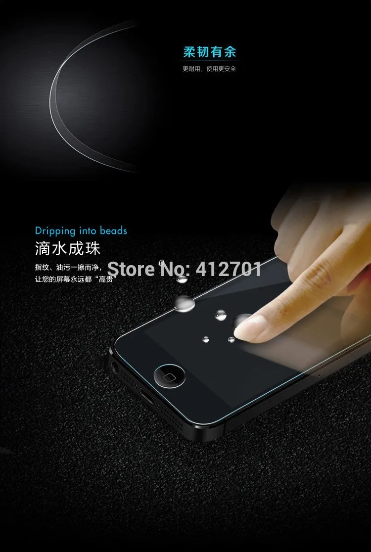 200 шт./лот и Бесплатная доставка Премиум Закаленное стекло протектор экрана для