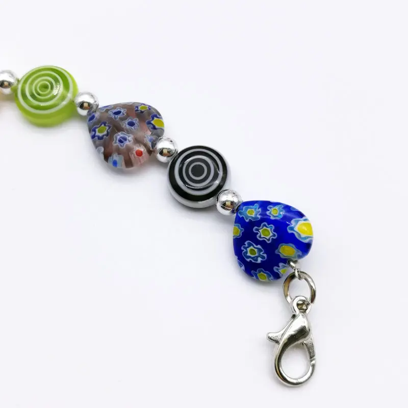 Цветной стеклянный браслет DIY муранское стекло ручной работы 3 шт.|glass bracelet|murano glass