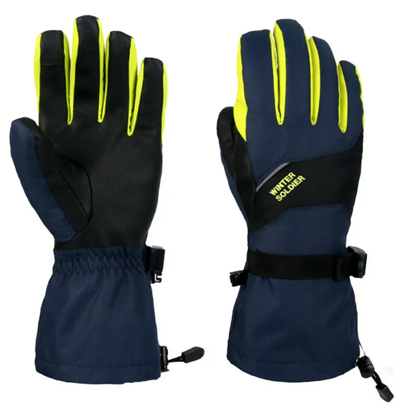 Ski Gloves Winter Hiking Men And Women Windproof Cold Waterproof Warm Outdoor Riding | Спорт и развлечения