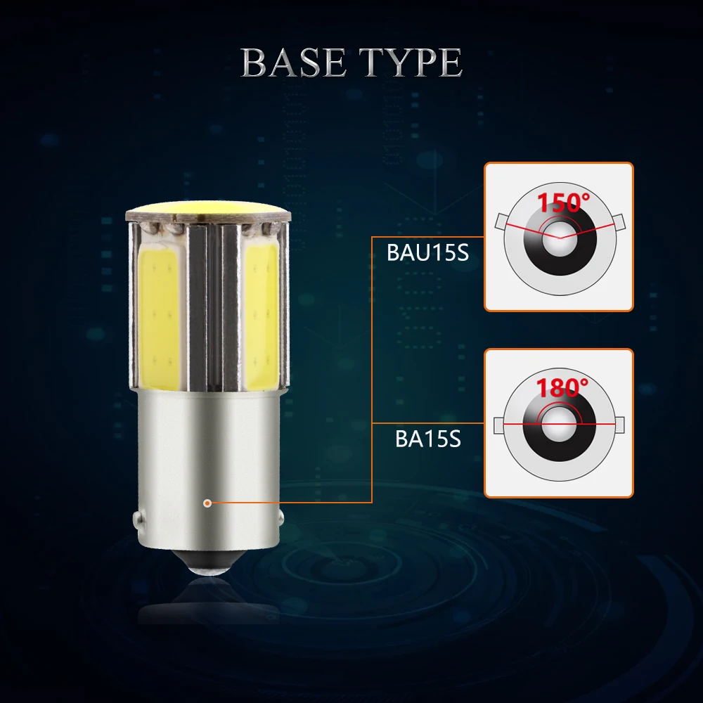 YM E Bright 2 шт. S25 COB 24 SMD P21W BA15S 1156 BAU15S PY21W 1157 bay15d P21/5 Вт светодиодный автомобильный