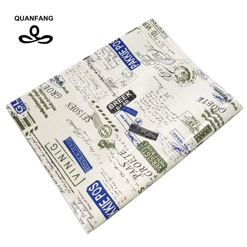 Квилтинг QUANFANG из хлопка и льна с принтом/Шитье своими руками/диван занавеска