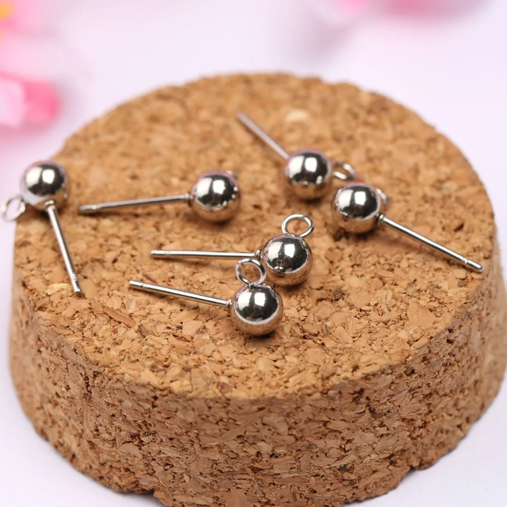 20 шт. серьги гвоздики из нержавеющей стали|stud earring post|earring postsearring connector |