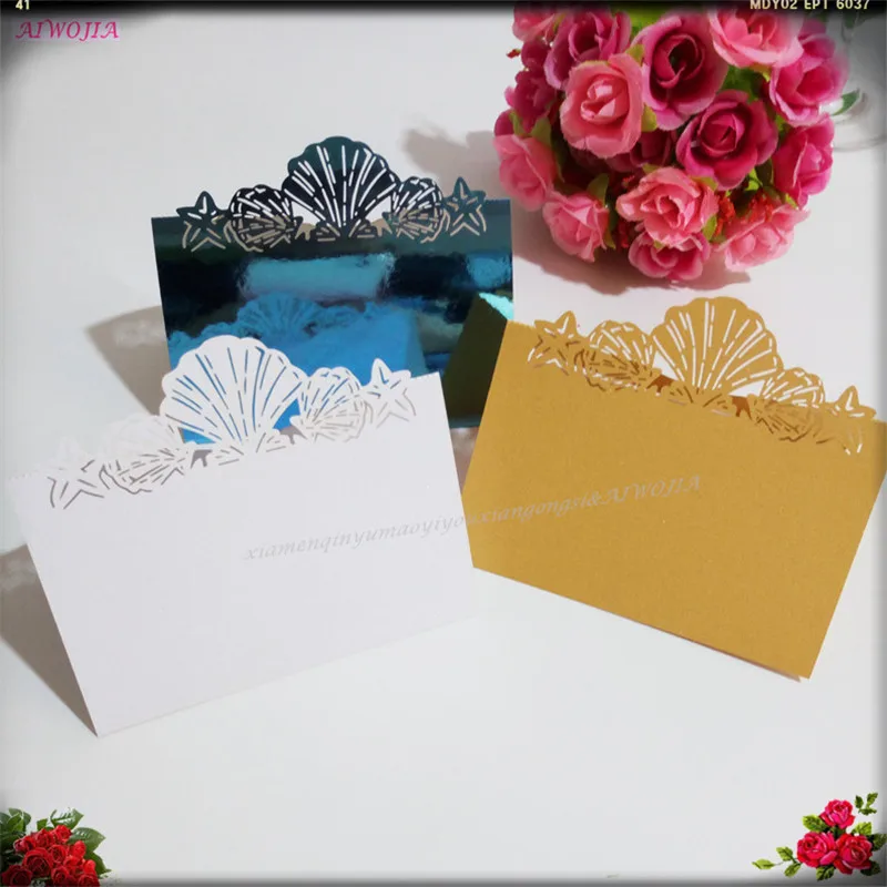 50Pcs Wedding Decorations party Place Name Cards Number Paper Seat Table Decoration Guest Card Laser Cut 12*9cm 6z | Дом и сад