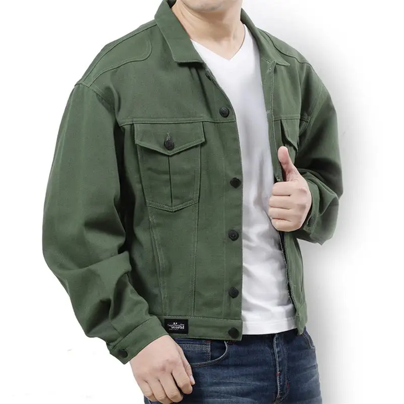 Большие размеры 10XL 9XL 8XL 7XL 6XL 5XL 4XL 3XL Весенняя Новая Классическая джинсовая брендовая одежда повседневная мужская джинсовая куртка мужская Студенческая - Цвет: 2