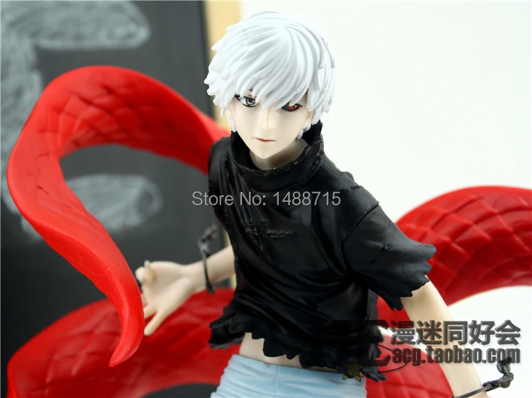 

New Arrival Japan Comic Anime Tokyo Ghoul Ken Kaneki Ghoul Kakugan shining eye Battle State 21CM Action Figure Toys