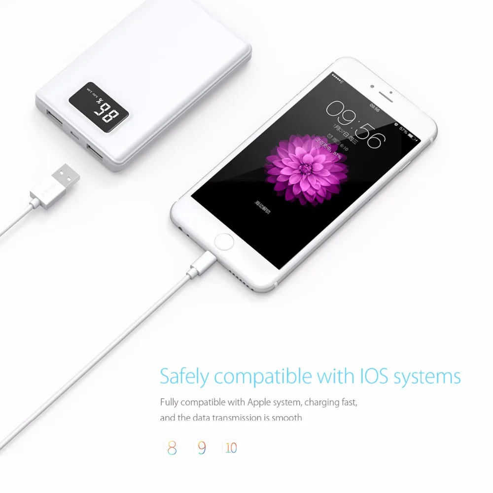 ORICO Премиум кабель для iPhone освещение к USB зарядки синхронизации 6 7 8 белый 1 м|cable