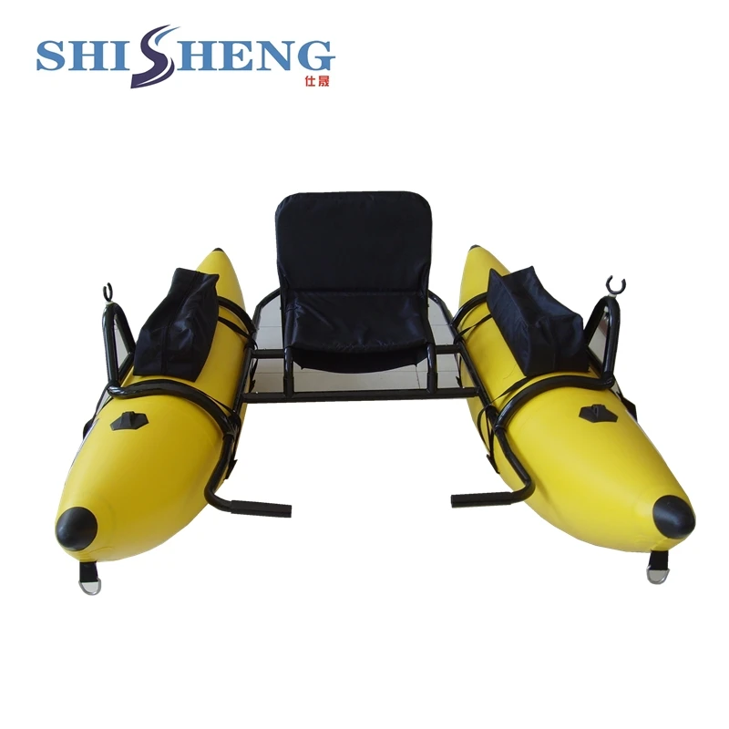 Надувная рыболовная лодка из ПВХ с сертификацией ce/желтая надувная понтонная
