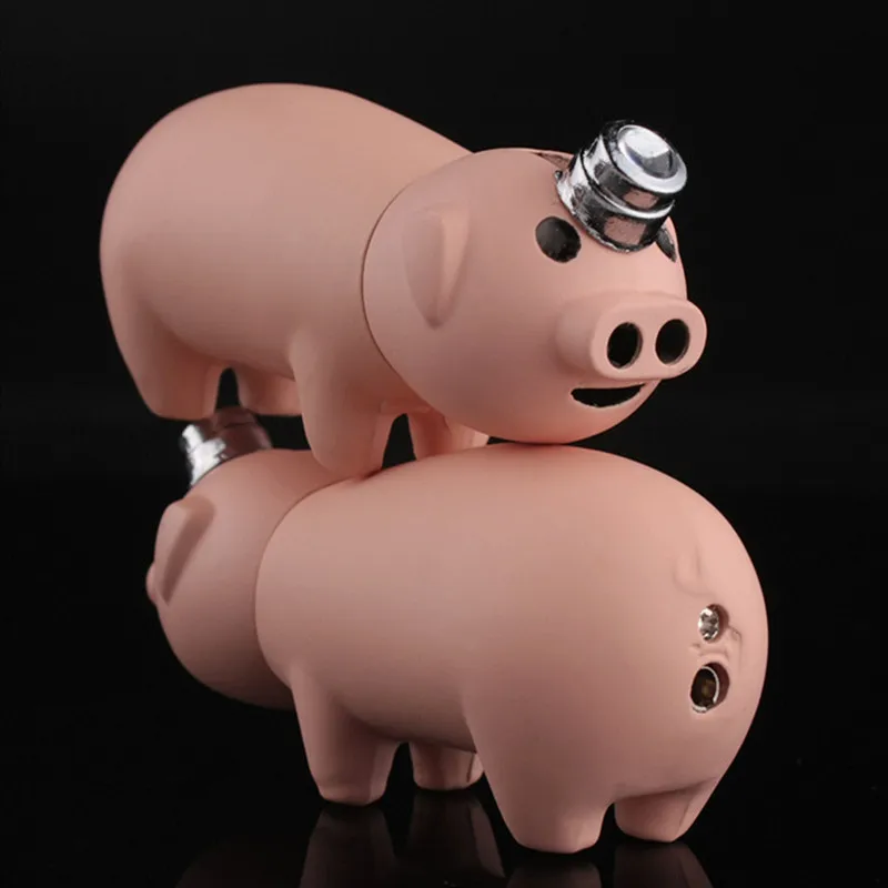 Новинка креативная Бутановая Зажигалка веселая игрушка портативная двойная в