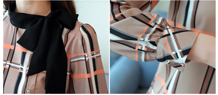 

2019 ladies blouses long sleeve shirt blouse et chemisier femme plus size fashion women clothing female palid shirt top bow