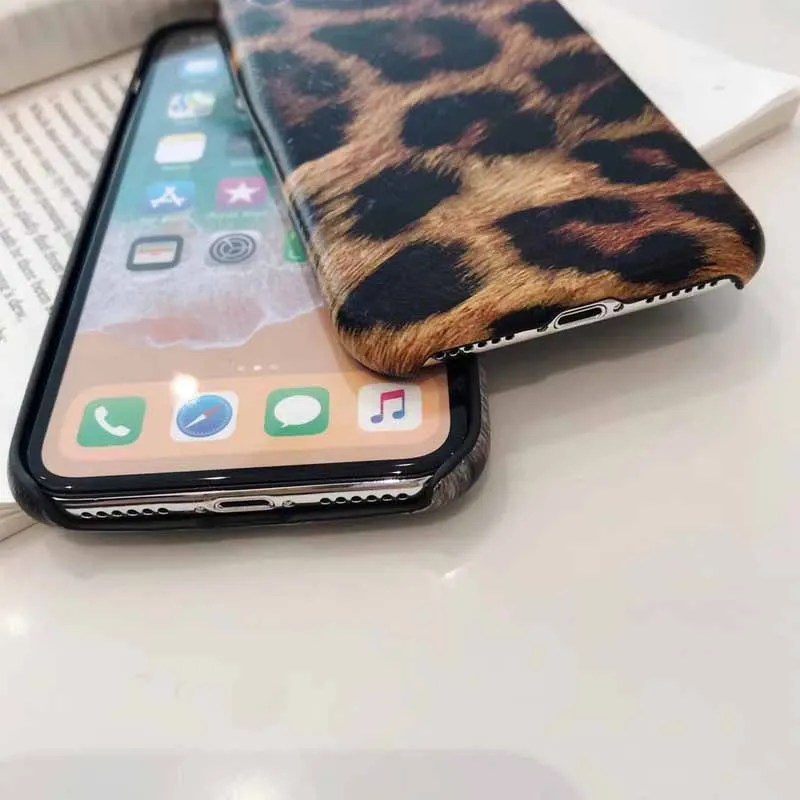 JIBAN мода люкс Леопардовый Для iphone xsmax XR X XS для 6 6s 6plus плюс 7 plus 8 задняя крышка мягкий