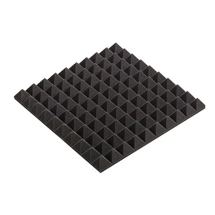 1 коробка 16 шт. 50x50 см крышка 4 квадратных метров звукоизоляционные пенопластовые обработки звука студия поглощения клиновые плитки Звукоизоляционная пена - Цвет: Black color