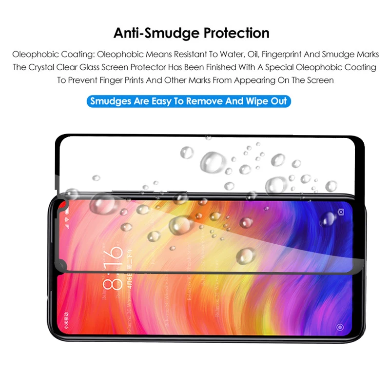 Защитное 3D стекло для Xiaomi redmi note 7 закаленное|Защитные стёкла и плёнки телефонов| |