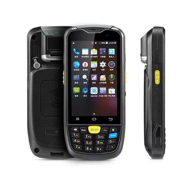 Rugline ручной сборщик данных Android Pda терминал 1D считыватель штрих кодов Wifi Bluetooth для