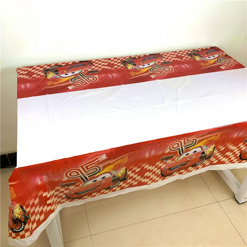 Tablecloth-1Pcs Одноразовая Милая мультяшная коробка для конфет McQueen с изображением динозавров, Тачек, семейные вечерние коробки для дня рождения, поставка украшений для вечеринок - Цвет: Tablecloth-1Pcs