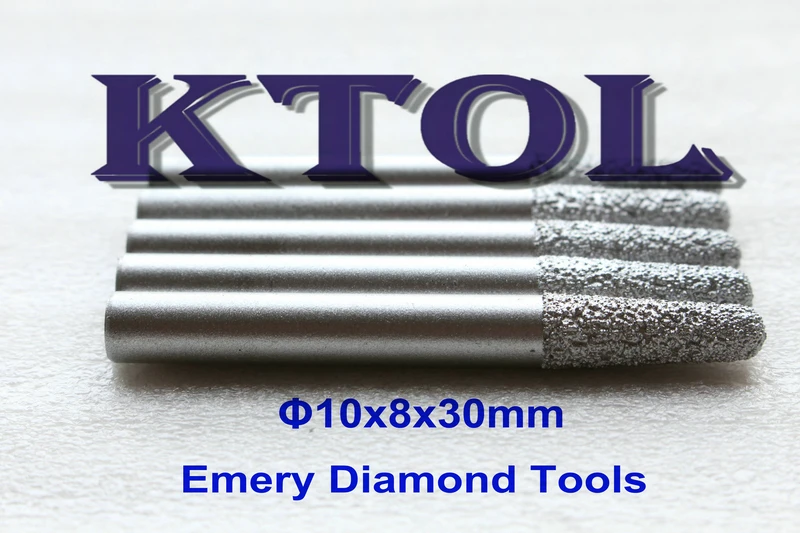 Набор конических шариковых фрез 10x8 алмазные Фрезерные фрезы для гравировального