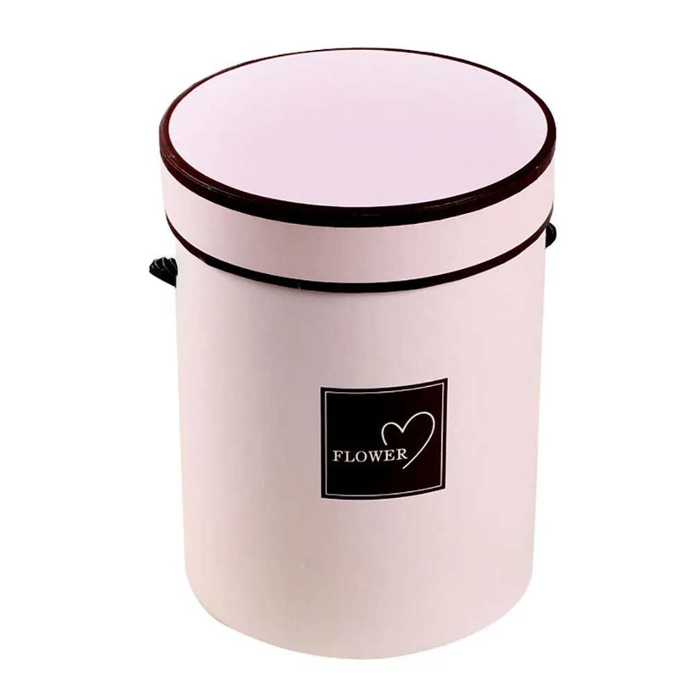 Ручной цветочный букет мини бумажная упаковочная коробка чехол с крышкой ведро