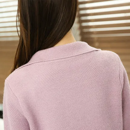 2017 осенние и зимние женские свитера длинный кардиган пиджак свитер для женщин|women