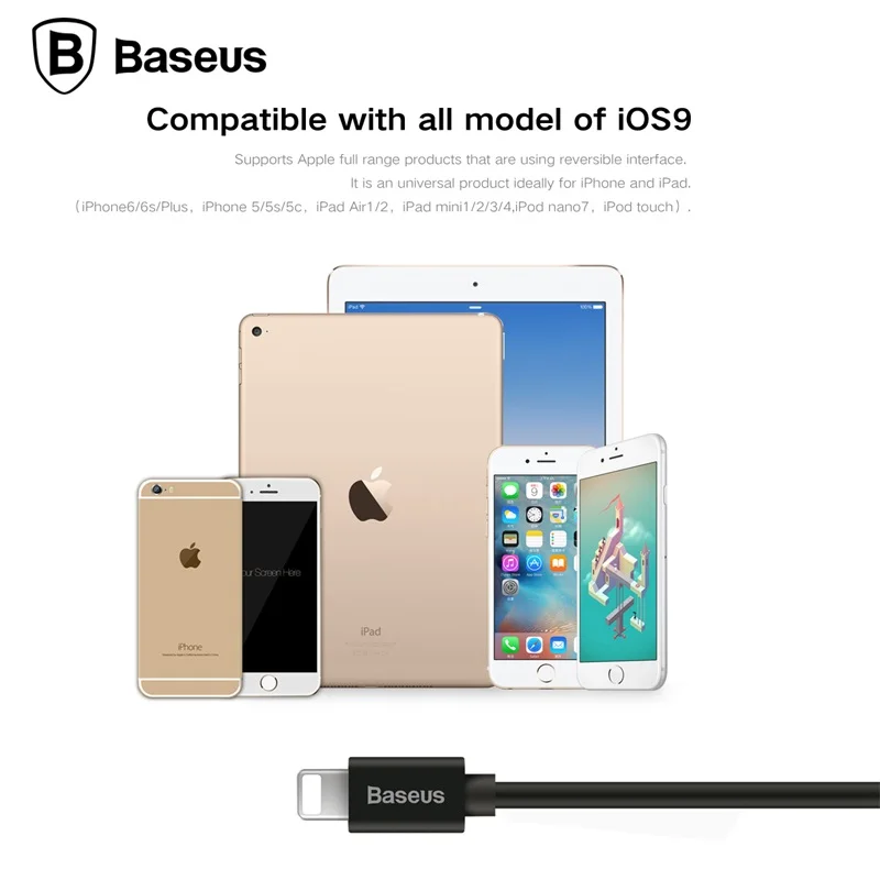 Выдвижной пружинный 8 контактный зарядный кабель Baseus для синхронизации данных и