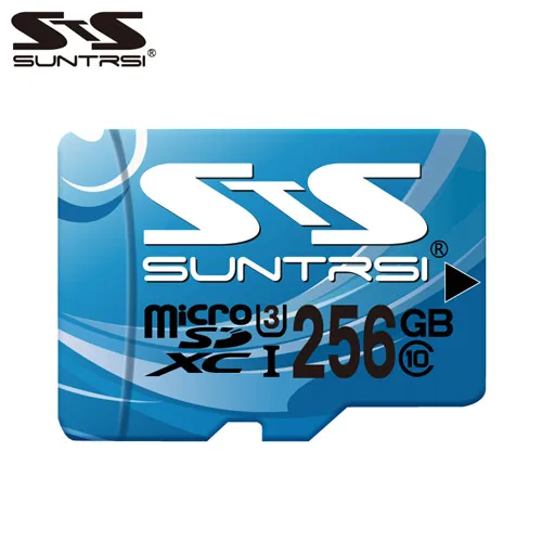 Suntrsi Microsd SD карта 256 ГБ 128 Гб карта памяти Мини TF карта класс 10 высокоскоростная Micro TF карта 64 ГБ реальная емкость - Емкость: 256GB U3 class 10