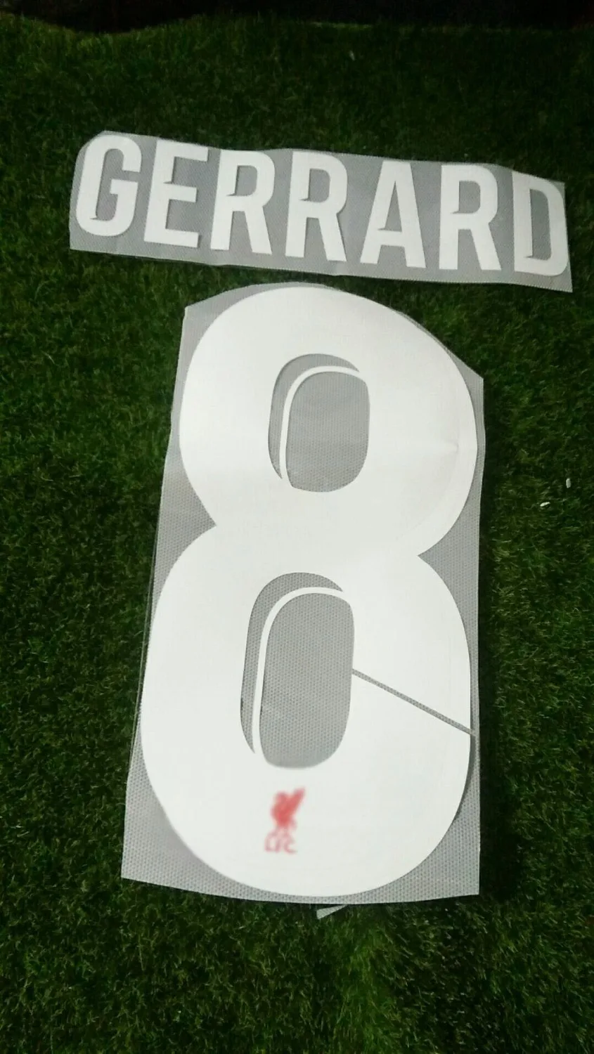 UCL чемпионы M. SALAH Nameset MANE FIRMINO KEITA SHAQIRI печать на заказ Nameset теплопередача футбольный значок