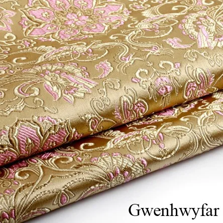 gold Gwenhwyfar/осенние новые высококачественные жаккардовые костюмы с цветком лотоса для мужчин, мятно-зеленые смокинги для жениха на одной пуговице, мужские свадебные костюмы, комплекты - Цвет: gold