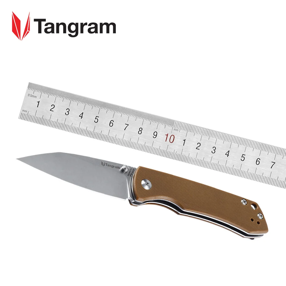 TG3002A2 TANGRAM складной нож для выживания карманный нож Тактический японский Acuto440C каждый день переноска EDC материал ручки G10 AZO Santa Fe TG3002 - Цвет: TG3002A2