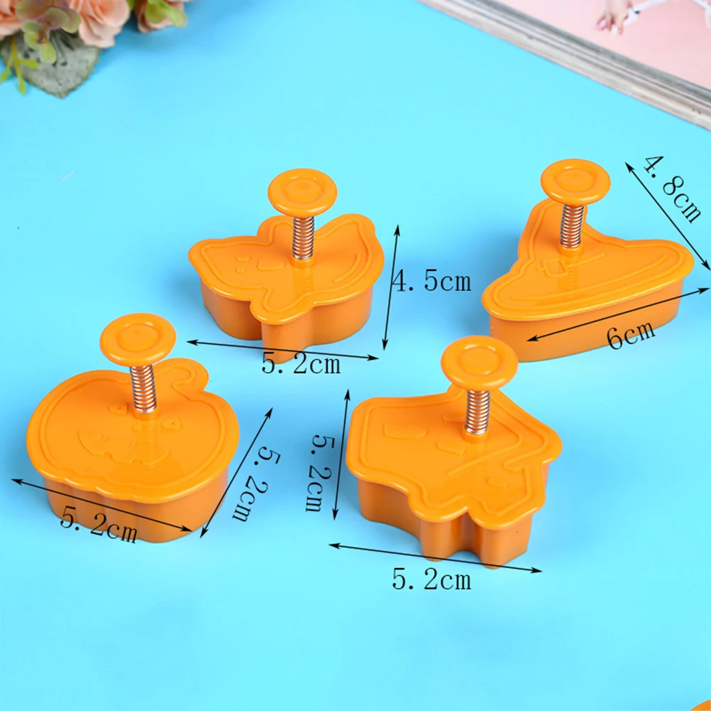 Новый 4 шт./упак. для выпекания печенья Форма выпечки 3D резец плунжера DIY пресс