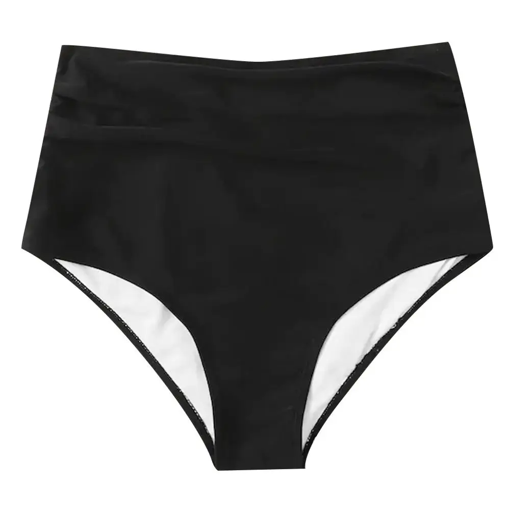 Women High Waist Bikini Bottoms Swim Briefs Beach Shorts Stretch Female Swimming Pants Sexy Cut Fashion L5# | Спорт и развлечения