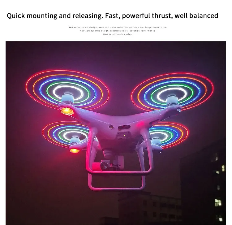 DJI Phantom 4 pro малошумные пропеллеры светодиодный флеш-пропеллер для DJI Phantom 4 Series/Phantom 4 Pro v2.0 Дрон