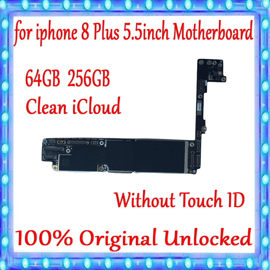 Заводская Разблокировка для iPhone 8 Plus 5 дюйма 100% оригинальная материнская плата