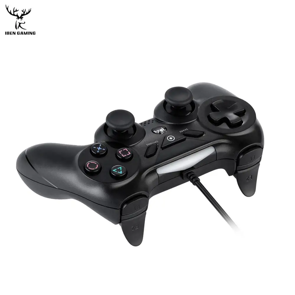 IBen USB проводной игровой контроллер геймпад джойстик для Playstation 4/PS3/PC PS4 двойная