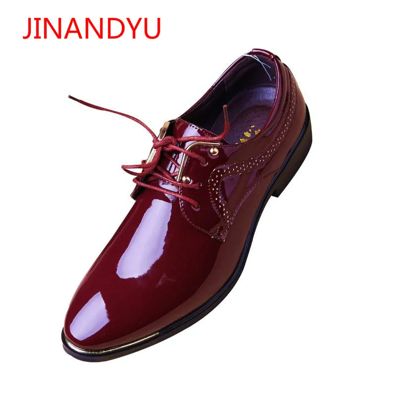 

Classic Business Office Formal Leather Shoes Men Pointed Toe Dress Shoes Metal Mens Elegant Party Wedding Dress Shoes 2018