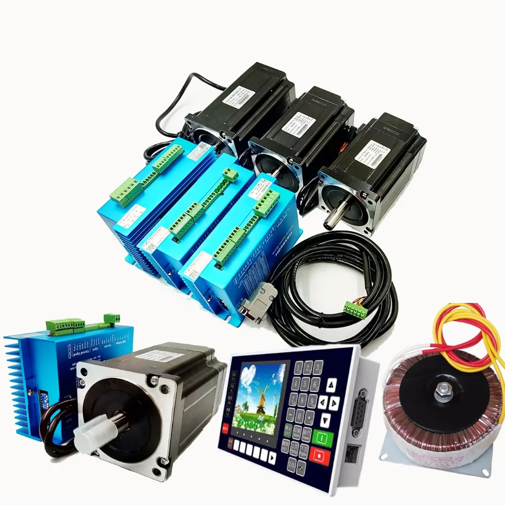4 оси NEMA34 2 фазы 60VAC 5.6A 12N. m замкнутый контур шаговый комплект Драйвер + двигатель