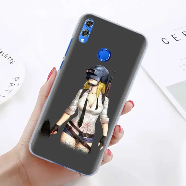 Pubg чехол для телефона для huawei Honor 8X 8A Pro 8C 8S 9 10 Lite 20i Honor Play Y7 Y9 крышка чехол Coque - Цвет: 03