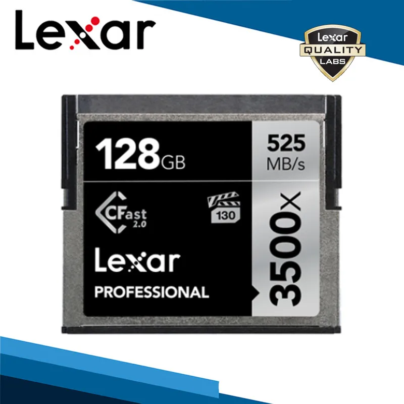 128G Card Lexar Cfast 2,0 карта 3500X525 M/s карта памяти 512 ГБ 256 ГБ 128 Гб 64 Гб C высокоскоростная профессиональная камера для хранения дрона - Емкость: 128G Card