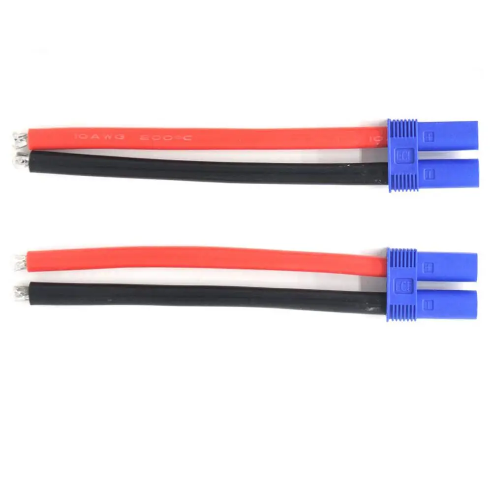 

EC5 Мужской Женский Соединительный пигтейльный кабель 10 см 12 # 12AWG силиконовый провод RC Lipo батарея