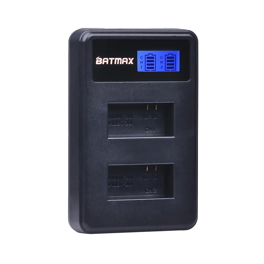 Аккумуляторные батарейки и зарядное устройство с двумя USB портами ЖК дисплеем
