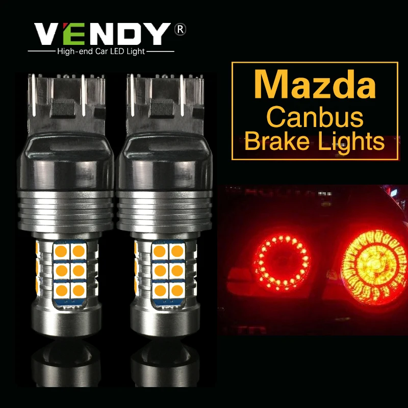 

1pcs Car LED Brake Light Parking Lamp T20 7443 7440 W21W BAY15D BA15S For Mazda 3 Axela 2 6 8 CX-5 cx5 7 Atenza 323 626 MX5 RX8