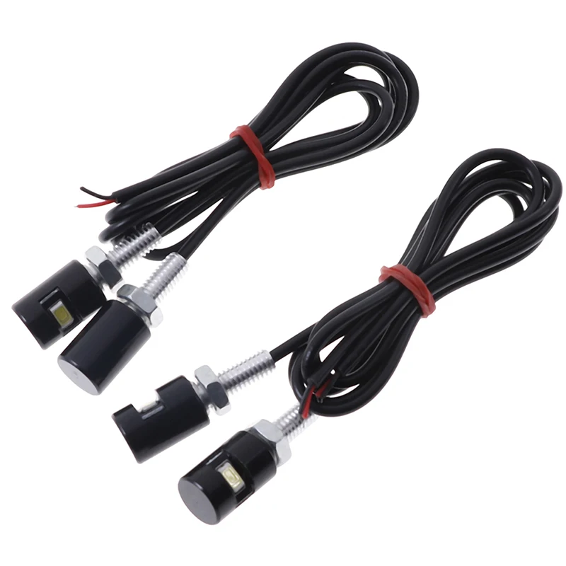 

4PCS LED Lights Screw Bolt Light White Light Car License Plate Light Motorcycle