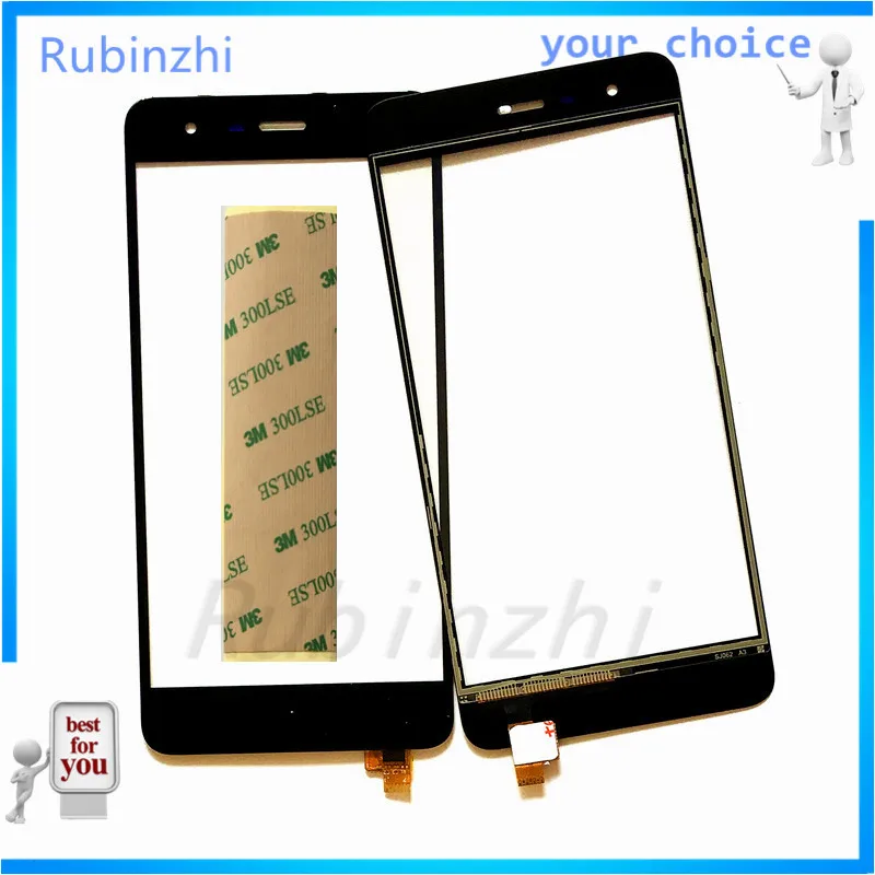 Датчик сенсорного экрана для телефона RUBINZHI Fly Cirrus 7 FS511 FS 511 дигитайзер передняя