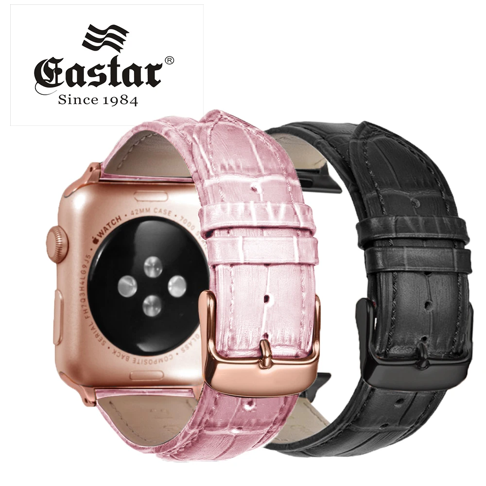 Розовые черные с ремешками на пряжках ремешок для наручных часов Apple Watch версии