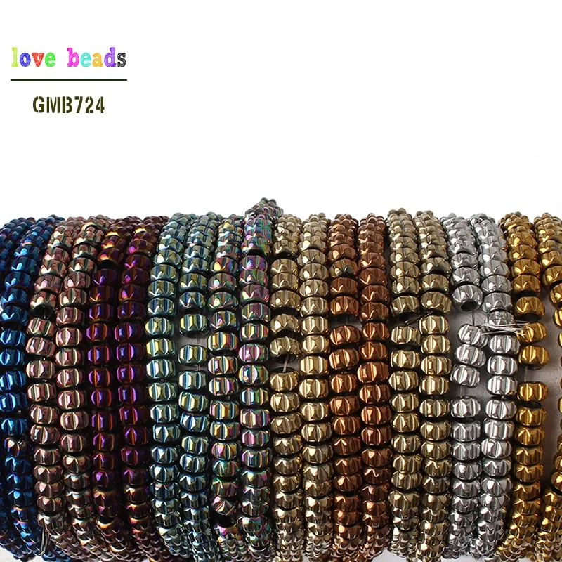 Натуральный с большими отверстиями кулоны А цветок Форма гематит Spacer Свободные